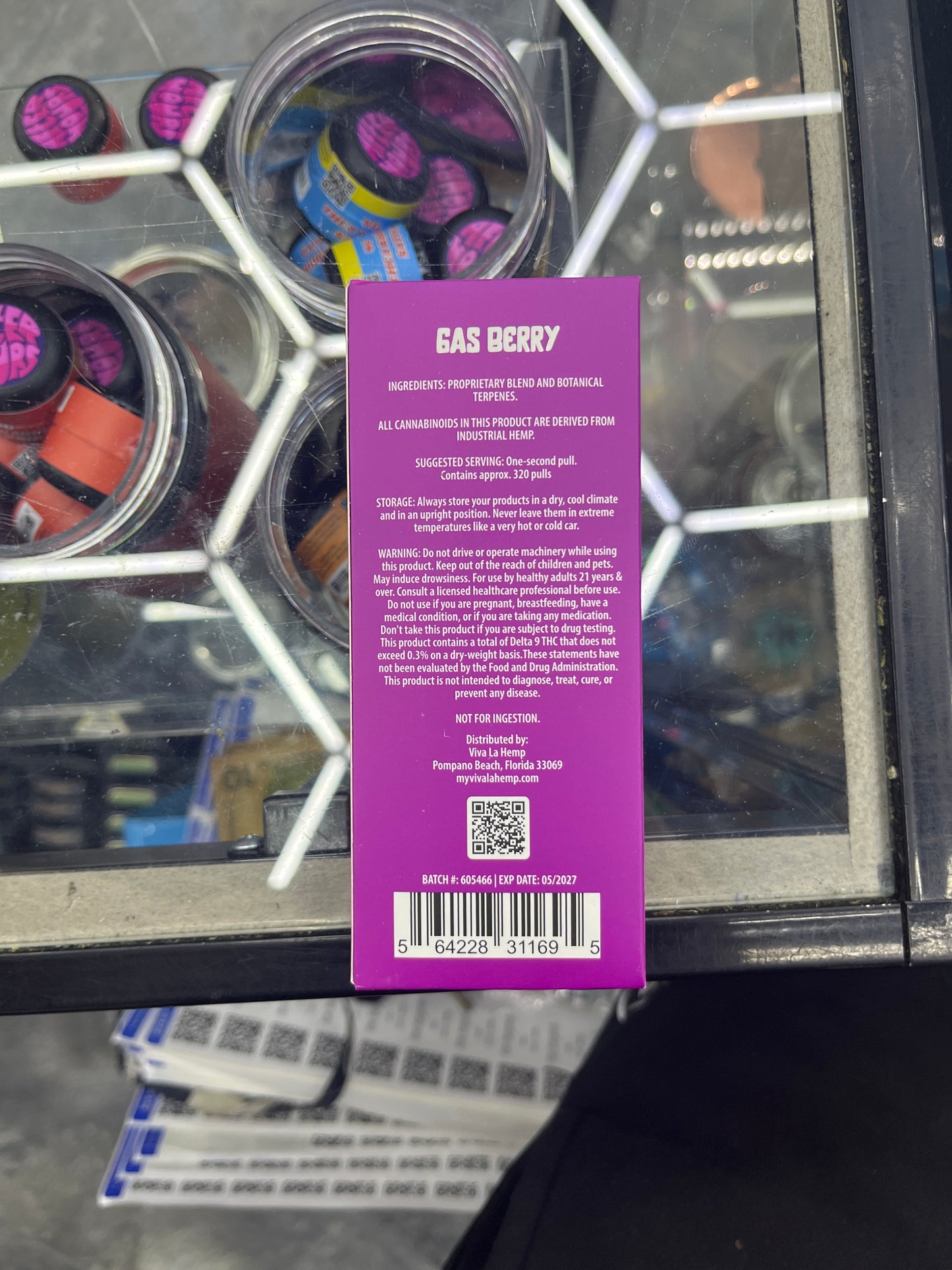 Viva la hemp kosmic blend 3ml indica gas berry