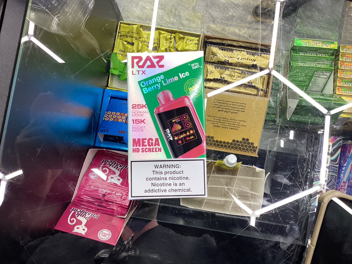 Raz dc25000 25k puffs orange berry lime ice