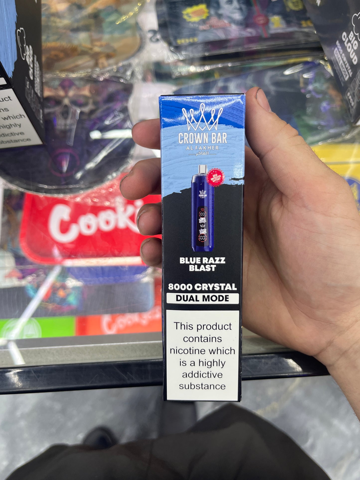 Al fakher crown blue razz blast edition 8kpuffs