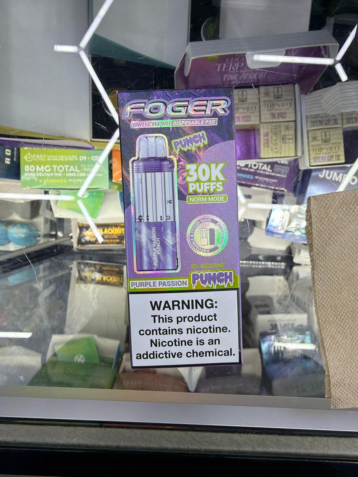 Fogger switch pro disposable pod 30k puffs Purple Passion punch