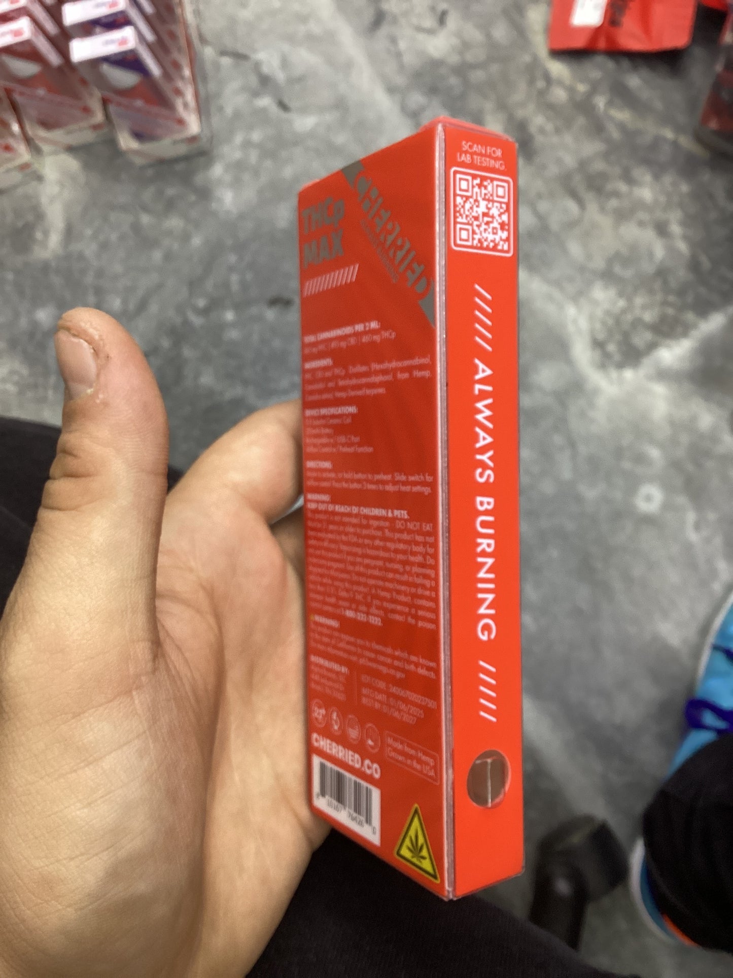 Cherried thcp max 2g dispo afgoo indica