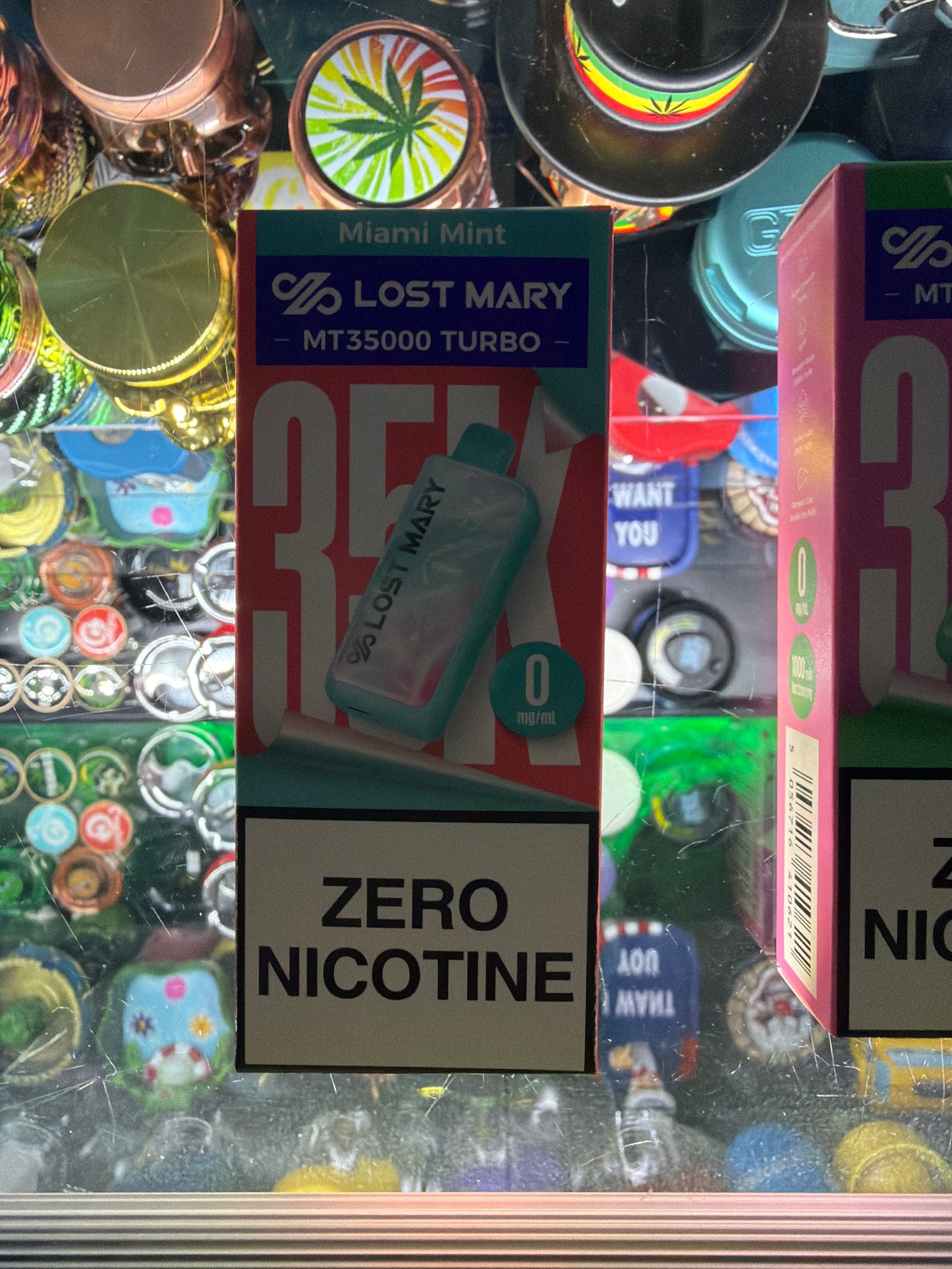 Lost Mary turbo edition 35k hits Zero nicotine Miami mint