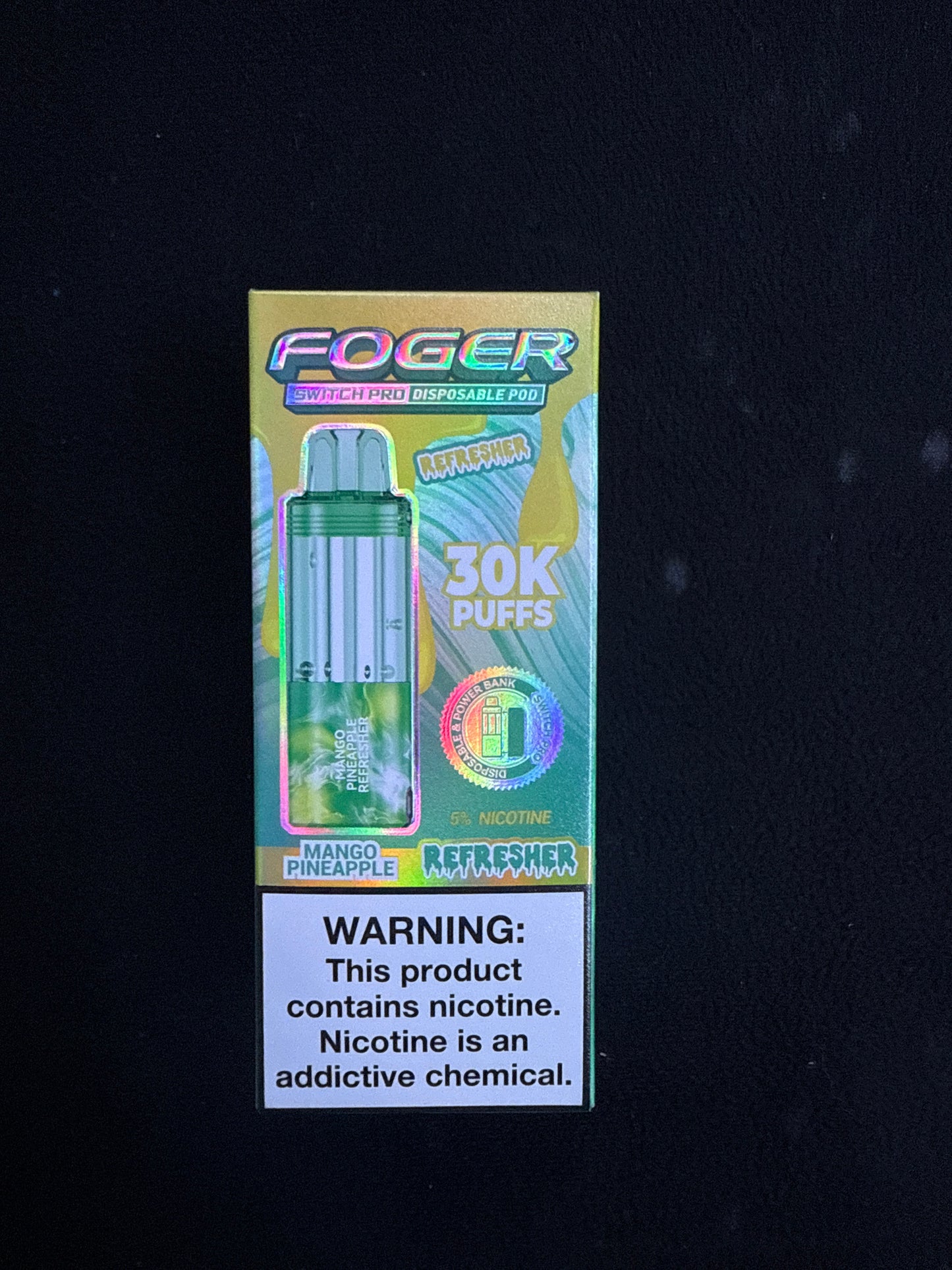Fogger switch pro disposable pod 30k puffs Mango pineapple refresher