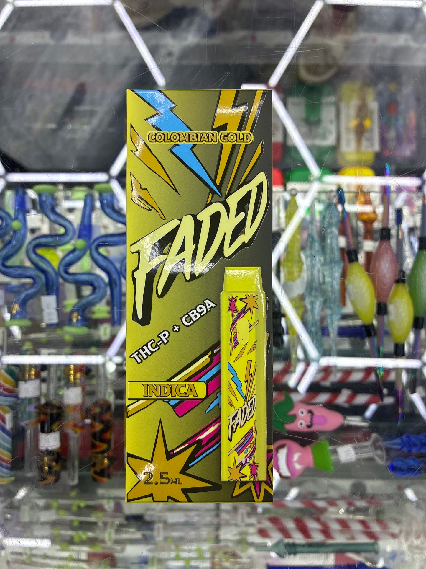 Faded thc-p + cb9a 2.5ml disposable indica Colombian gold