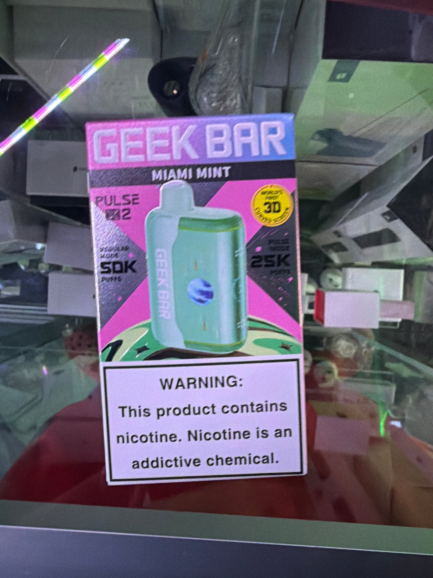 Geekbar Pulse x2 25k hits miami mint