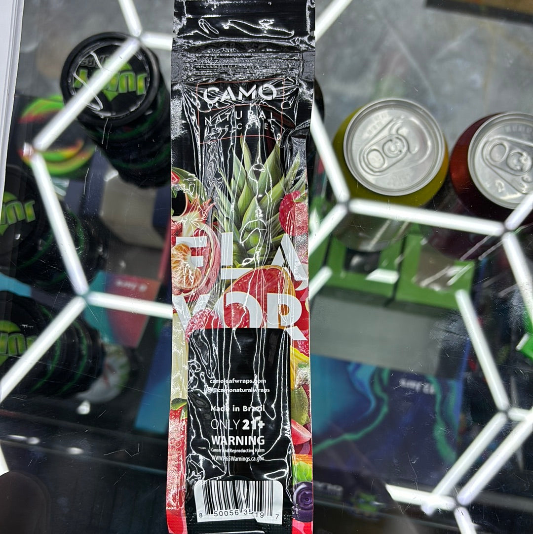 Camo watermelon, natural leaf cones, 4 cones