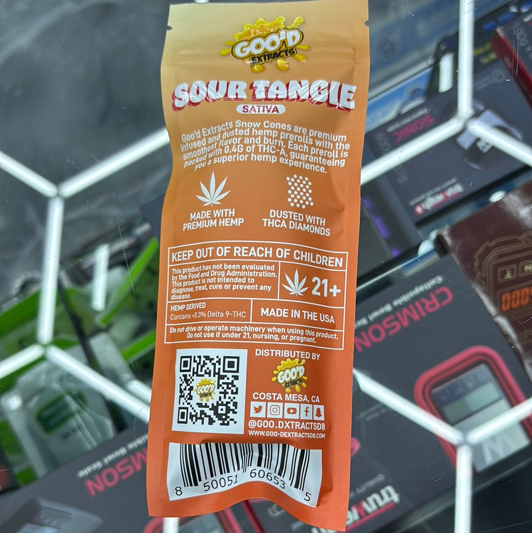 Goo’d extracts sour tangie, sativa