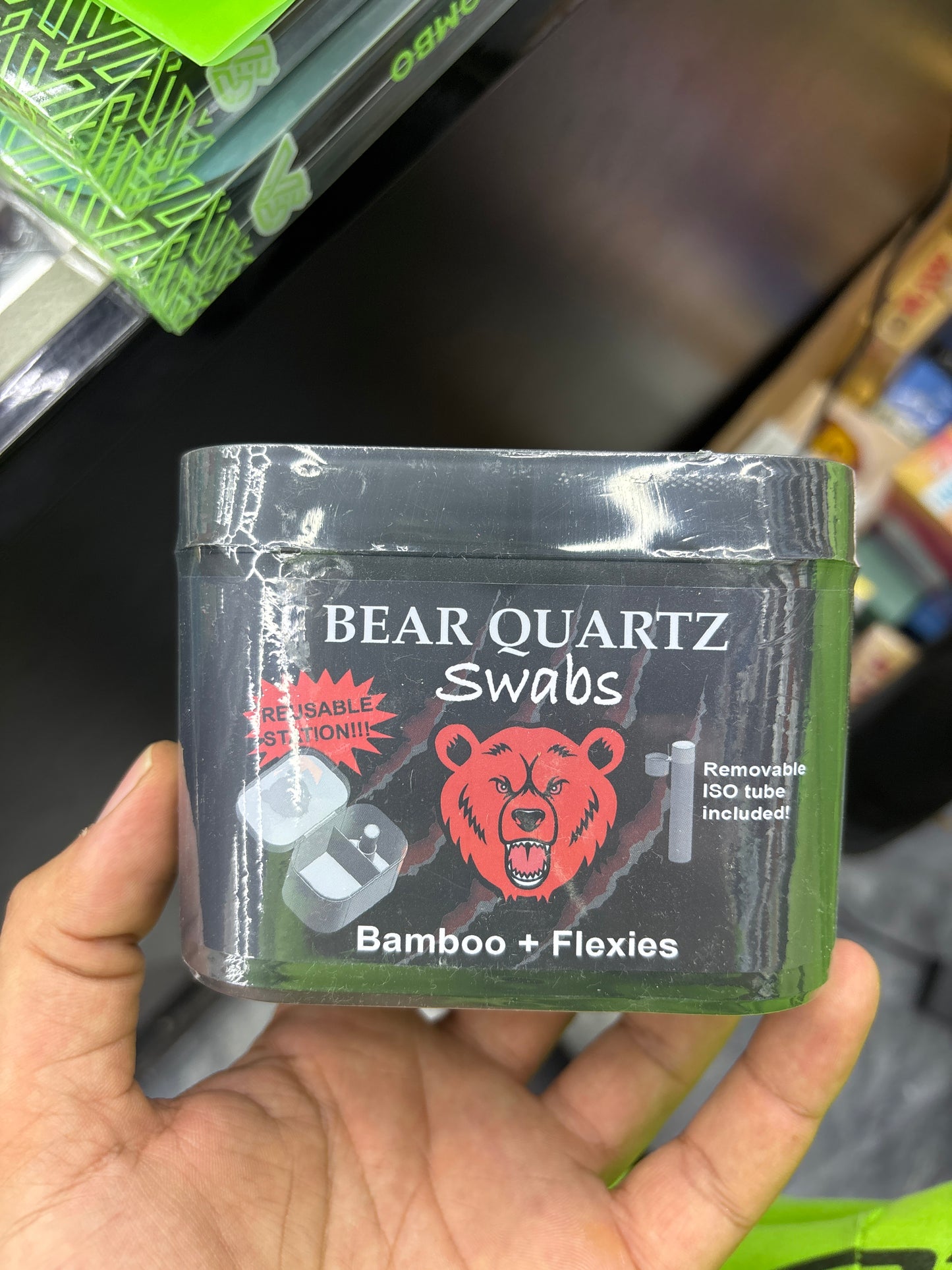 Bear quartz swabs