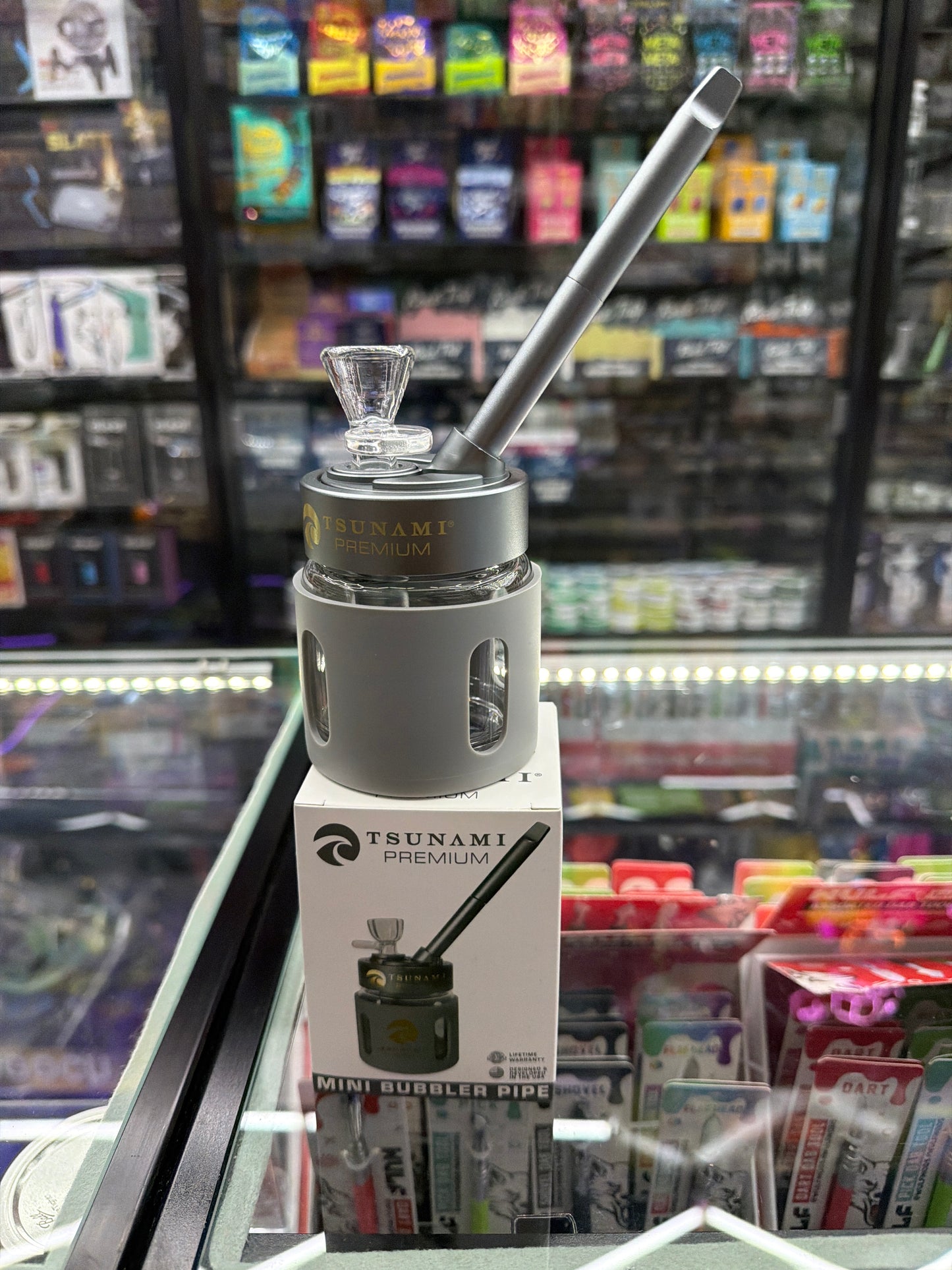 Tsunami Premium Mini Bubbler Pipe Gray
