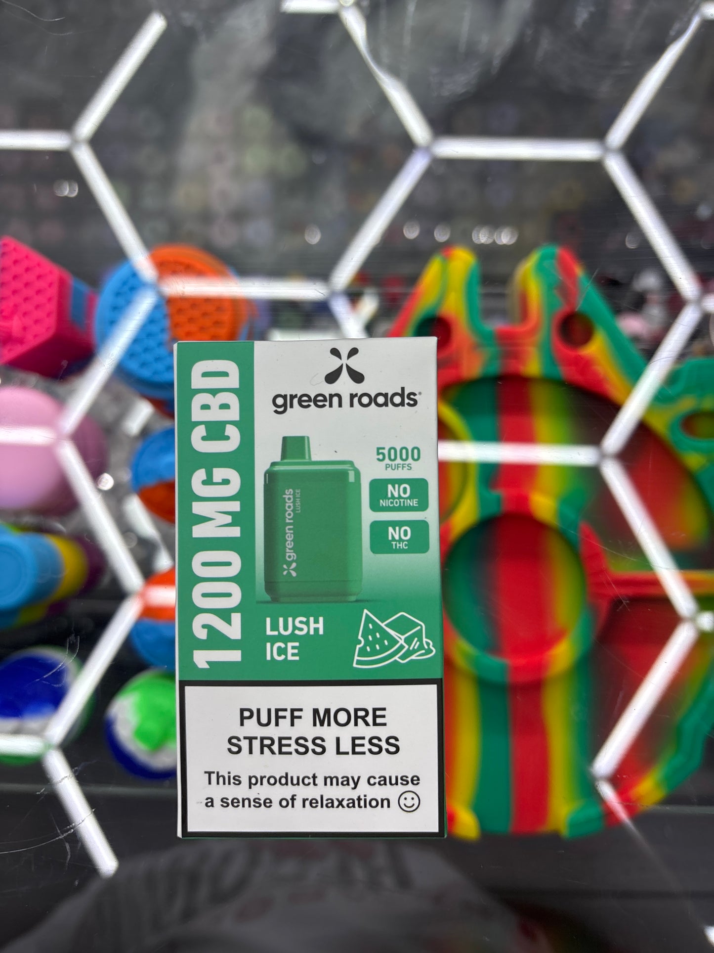 Green roads, 1200 MGCBD lush ice vape