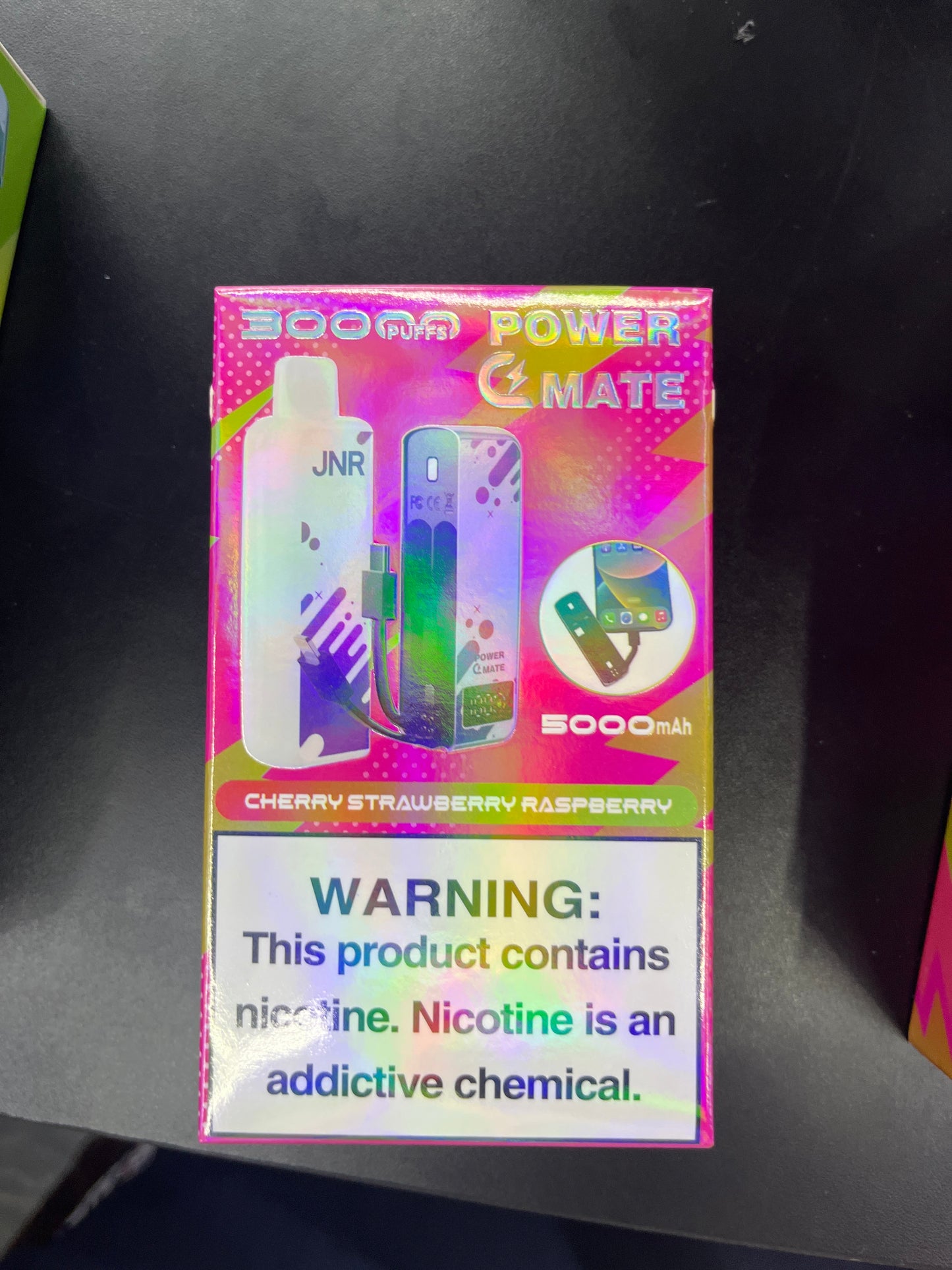 Jnr power cmate 30k puffs cherry strawberry raspberry