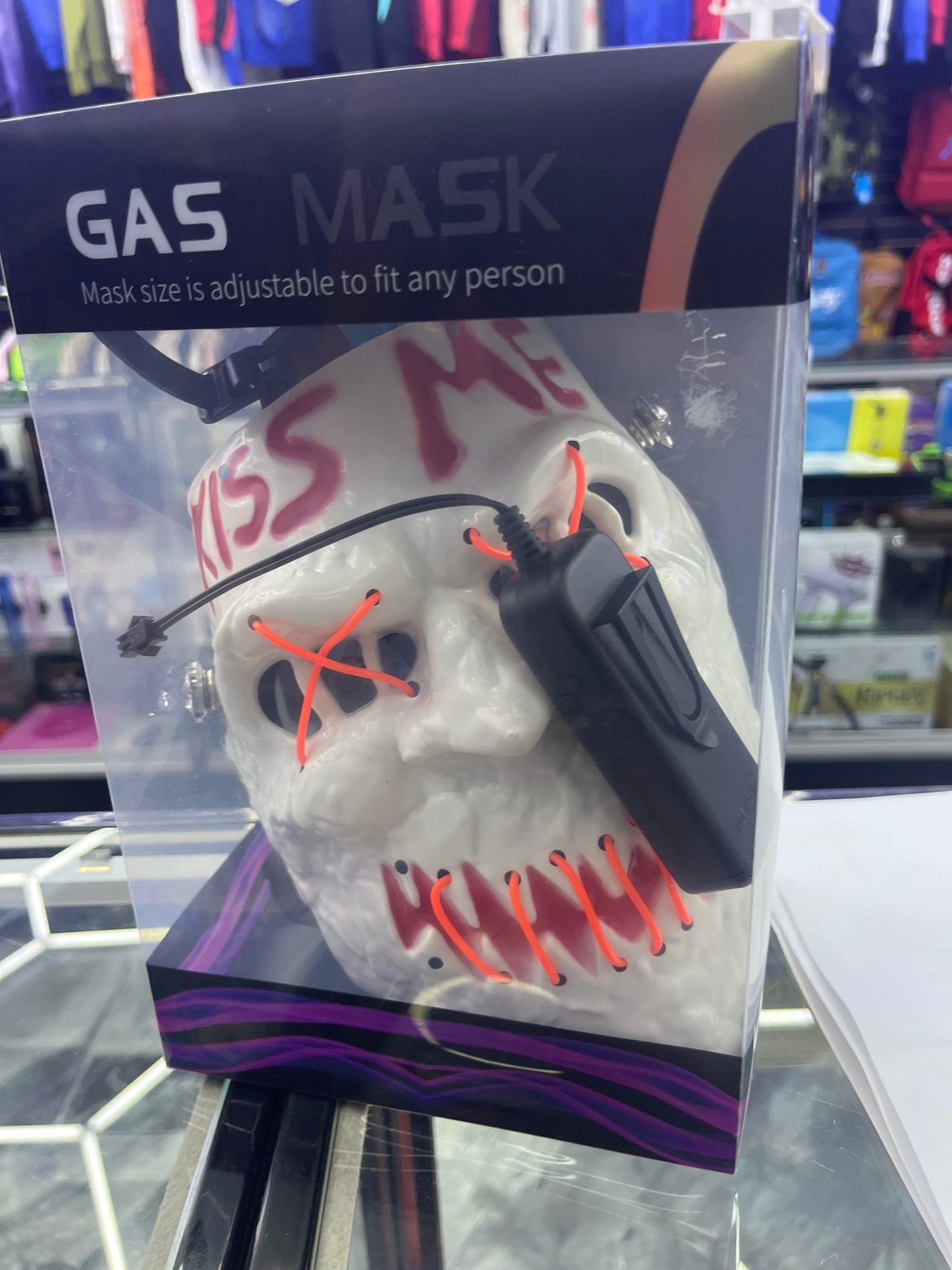 Idgaf led face gas mask