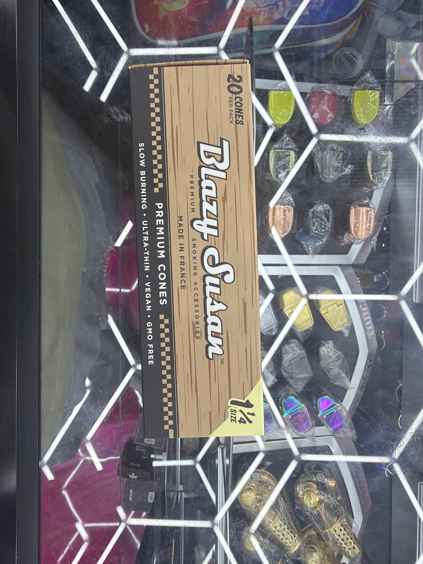 Blazy Susan 1 1/4 pre rolled cones brown 20ct
