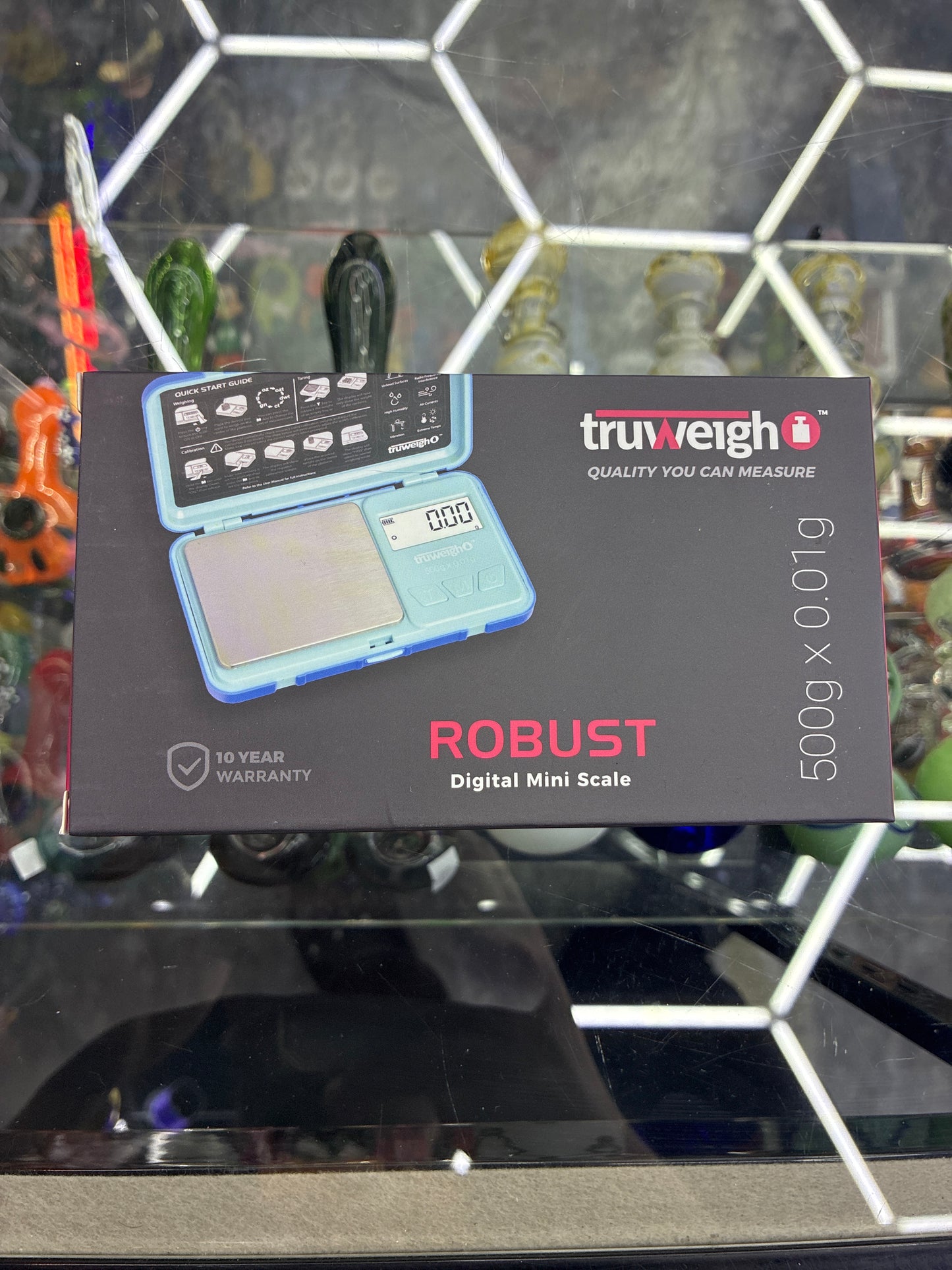 Truweight digital mini scale blue