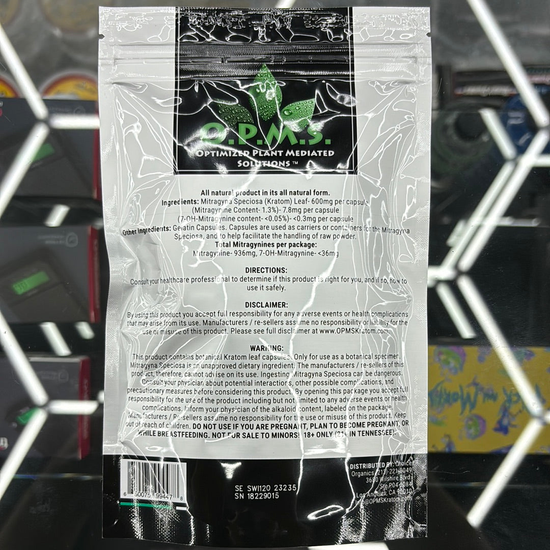 Opms indo kratom 120cap silver