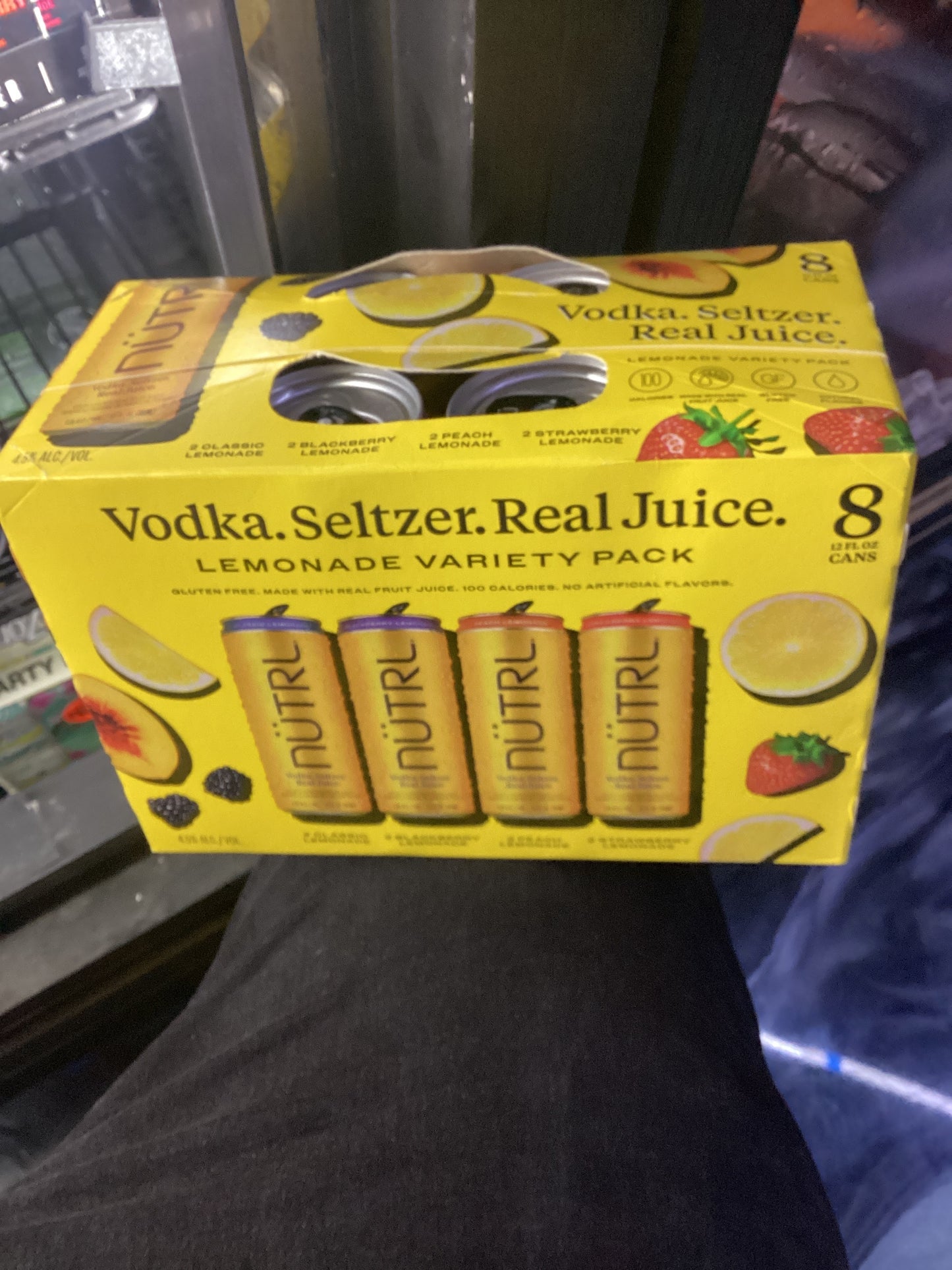 Nutrl lemonade vodka seltzer variety 8 pack cans 12oz