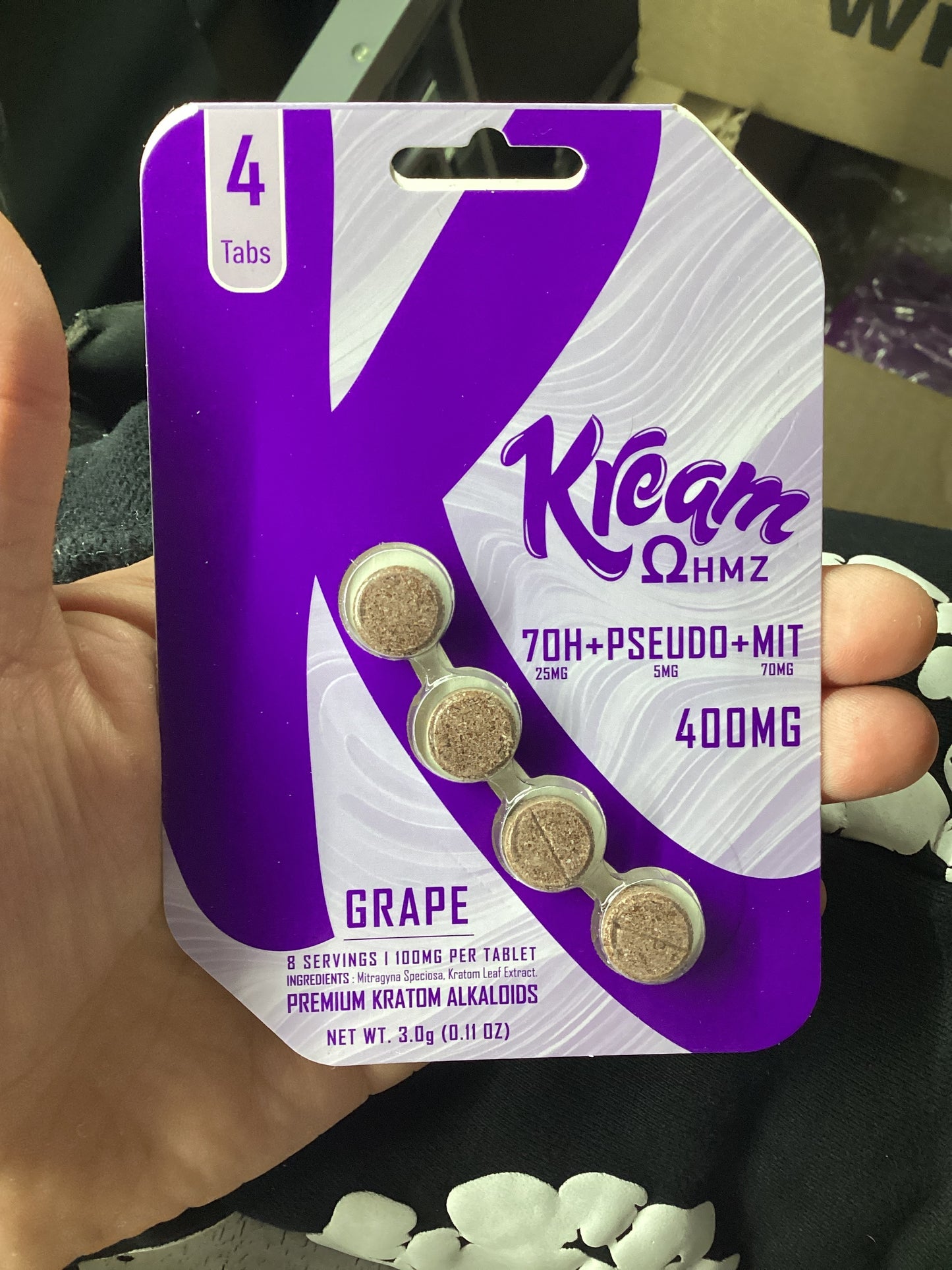 Kream ohms 70oh/psudo/mit 100mg grape