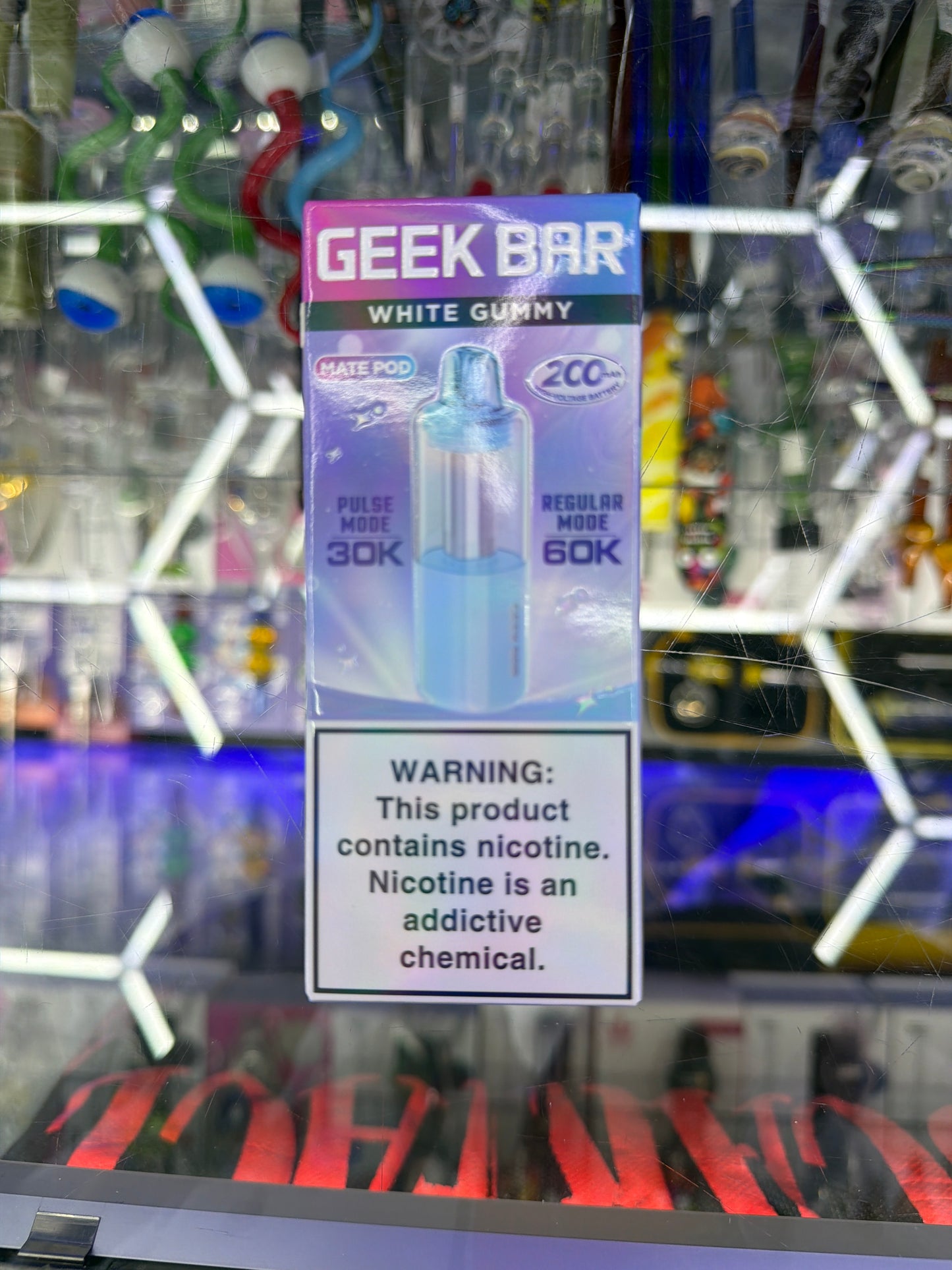 Geekbar Mate Pod 30k/60k hits White gummy