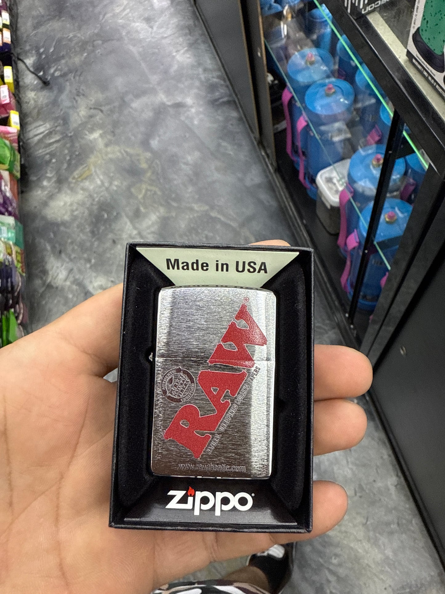 Raw zippo lighters silver