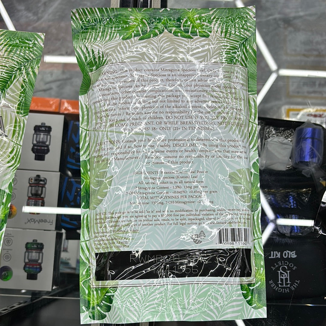 Remarkable herbs, maeng da Kratom , white vein mitragyna speciosa 20oz powder