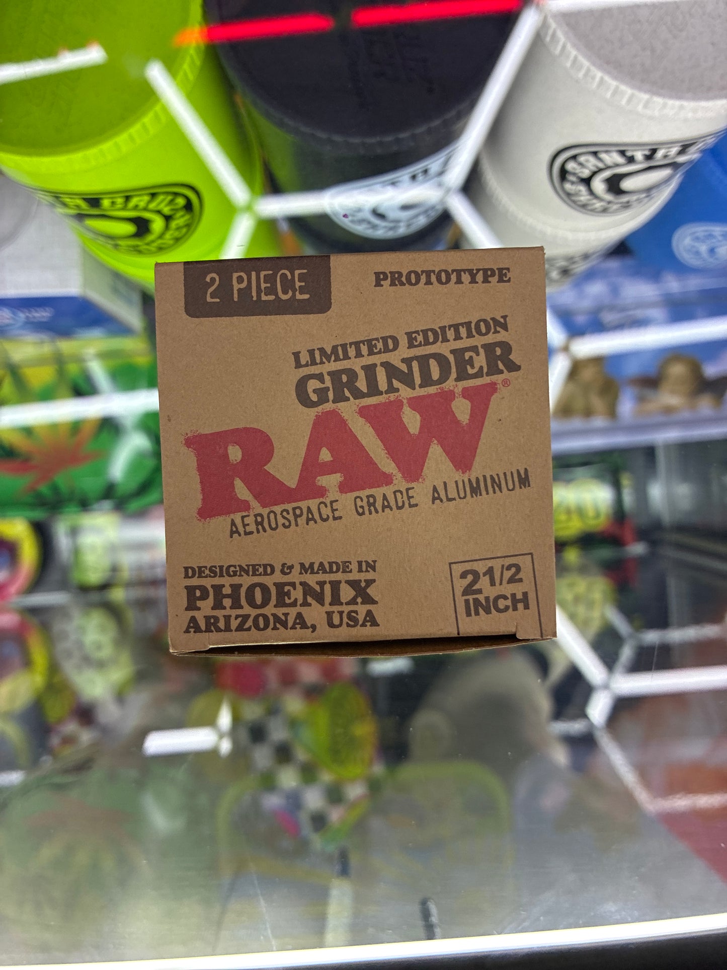 Raw 2part prototype 2.5 aluminum grinder