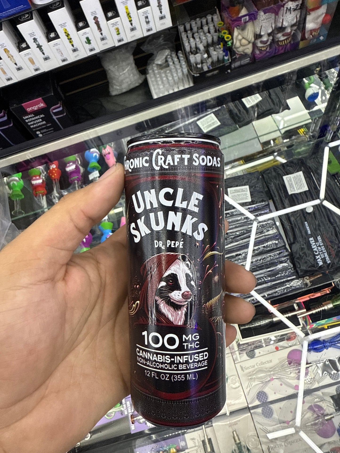Uncle skunk’s dr pepe 100mg THCp infused drink