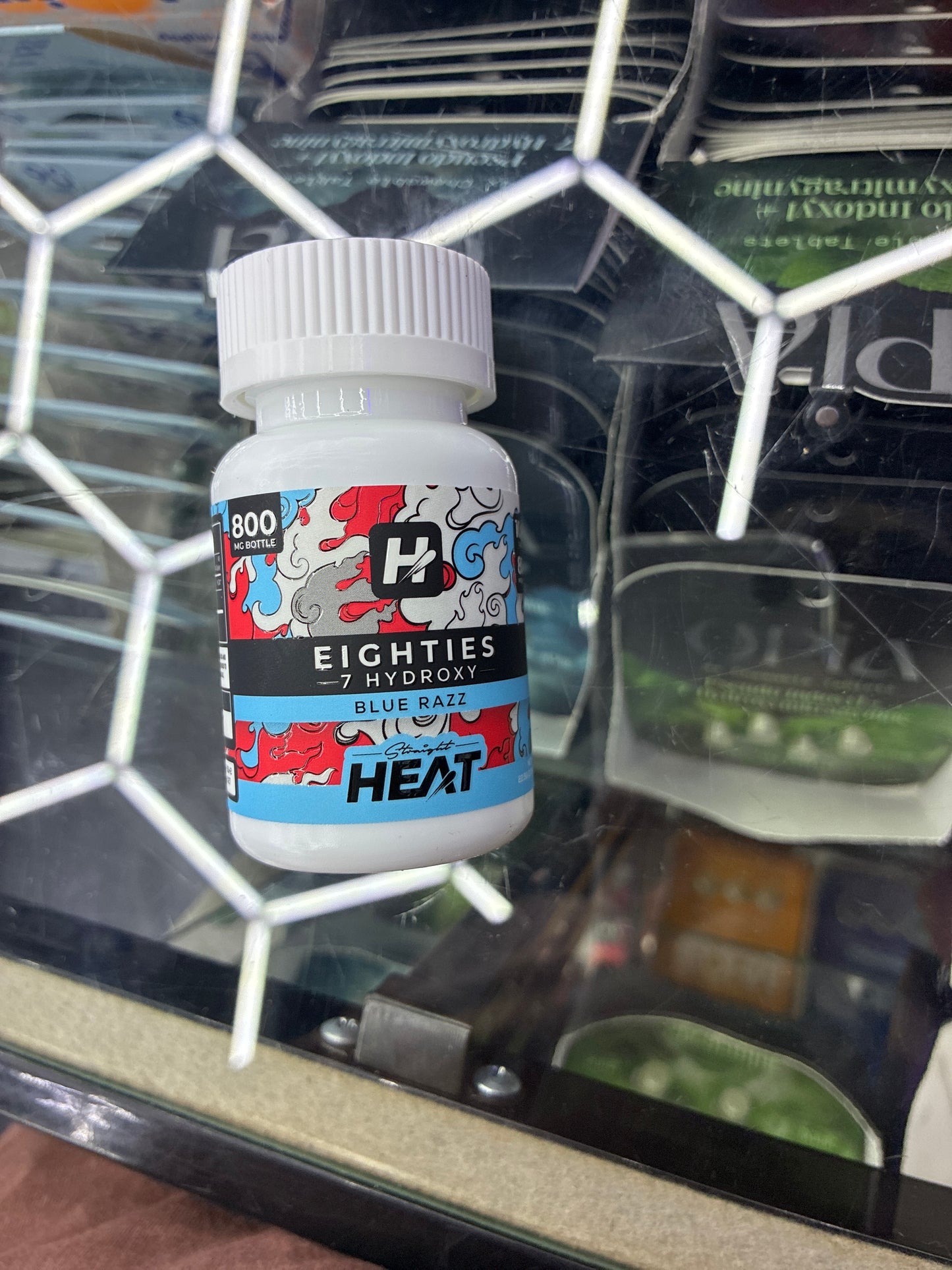 Heat eighties 80mg 10ct tablets blue razz
