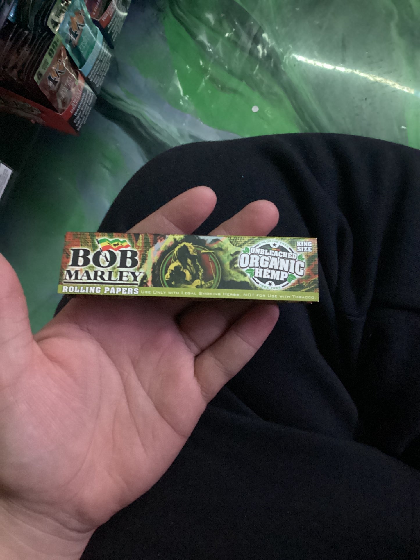 Bob Marley unbleached organic hemp cigarette paper extra long leaves