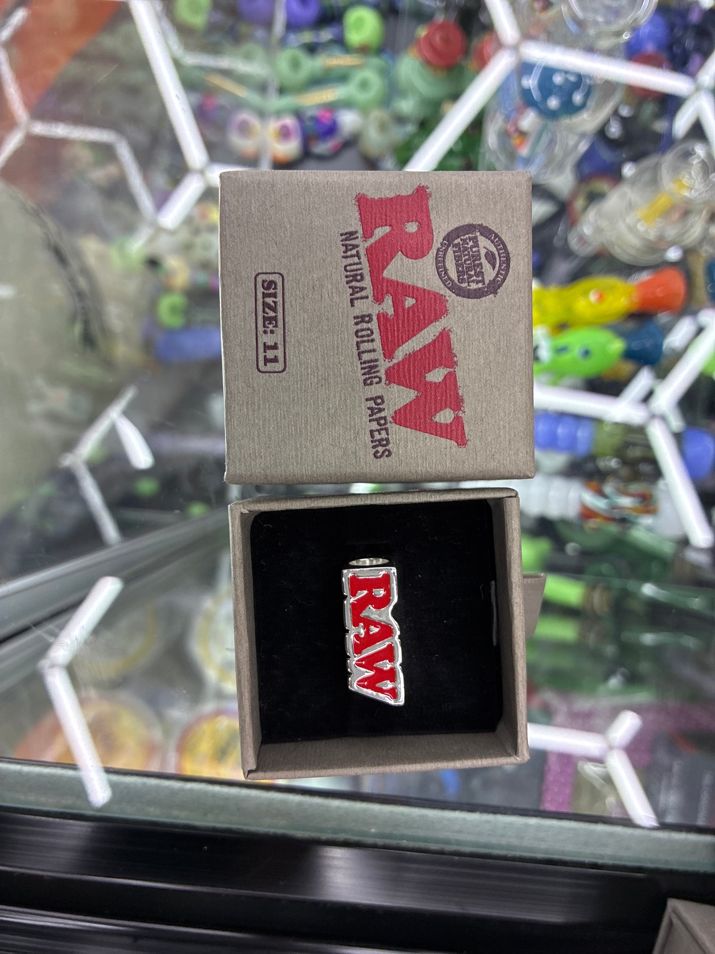 Raw silver smoke ring