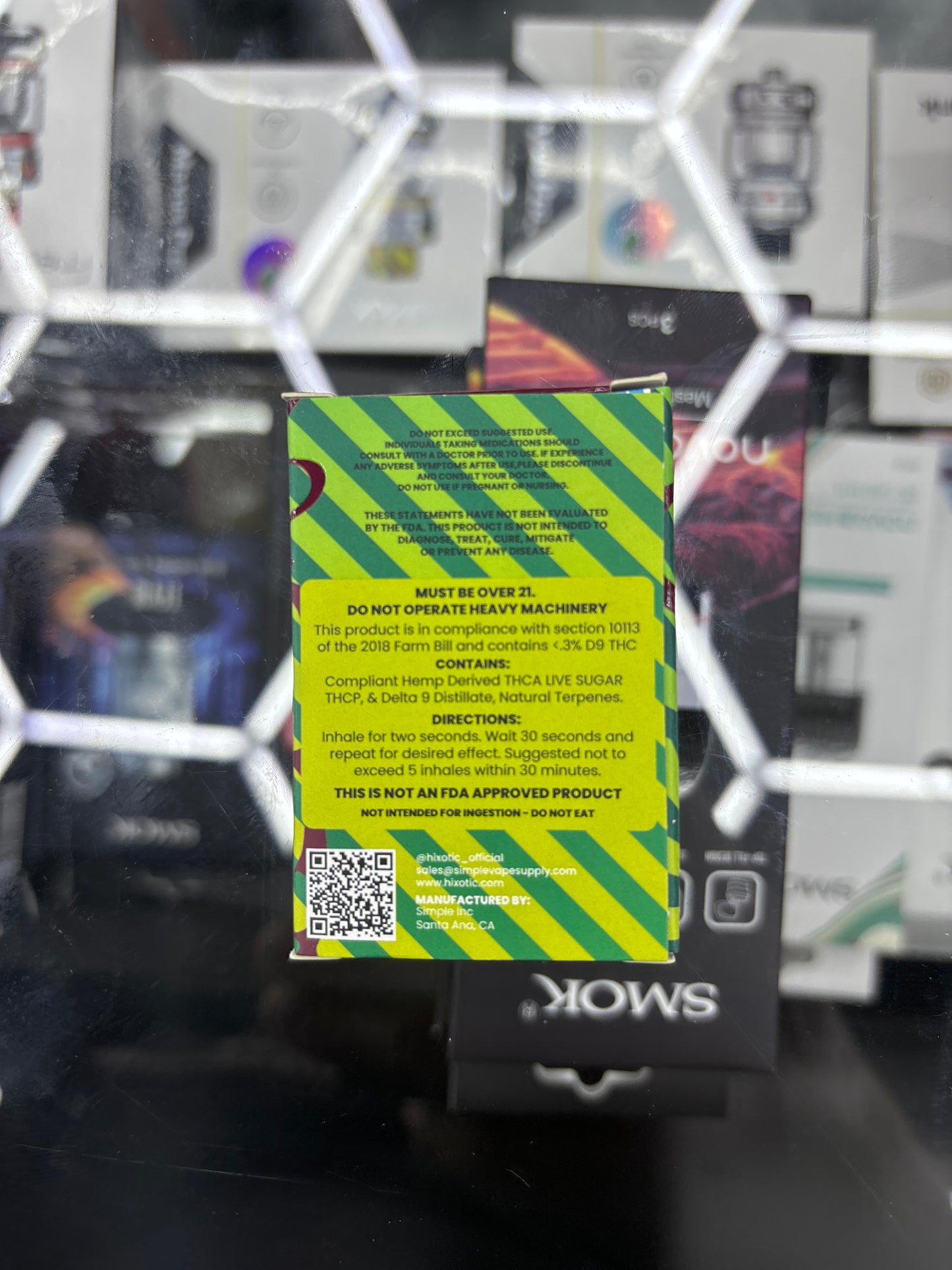 Hixotic zombie og trap’d out Jeffrey indica 2g cart