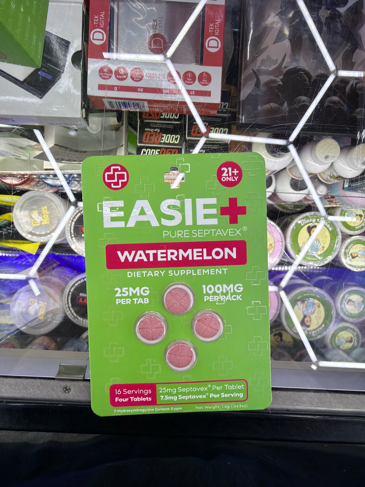 Easie + pure septavex watermelon 25mg x4ct