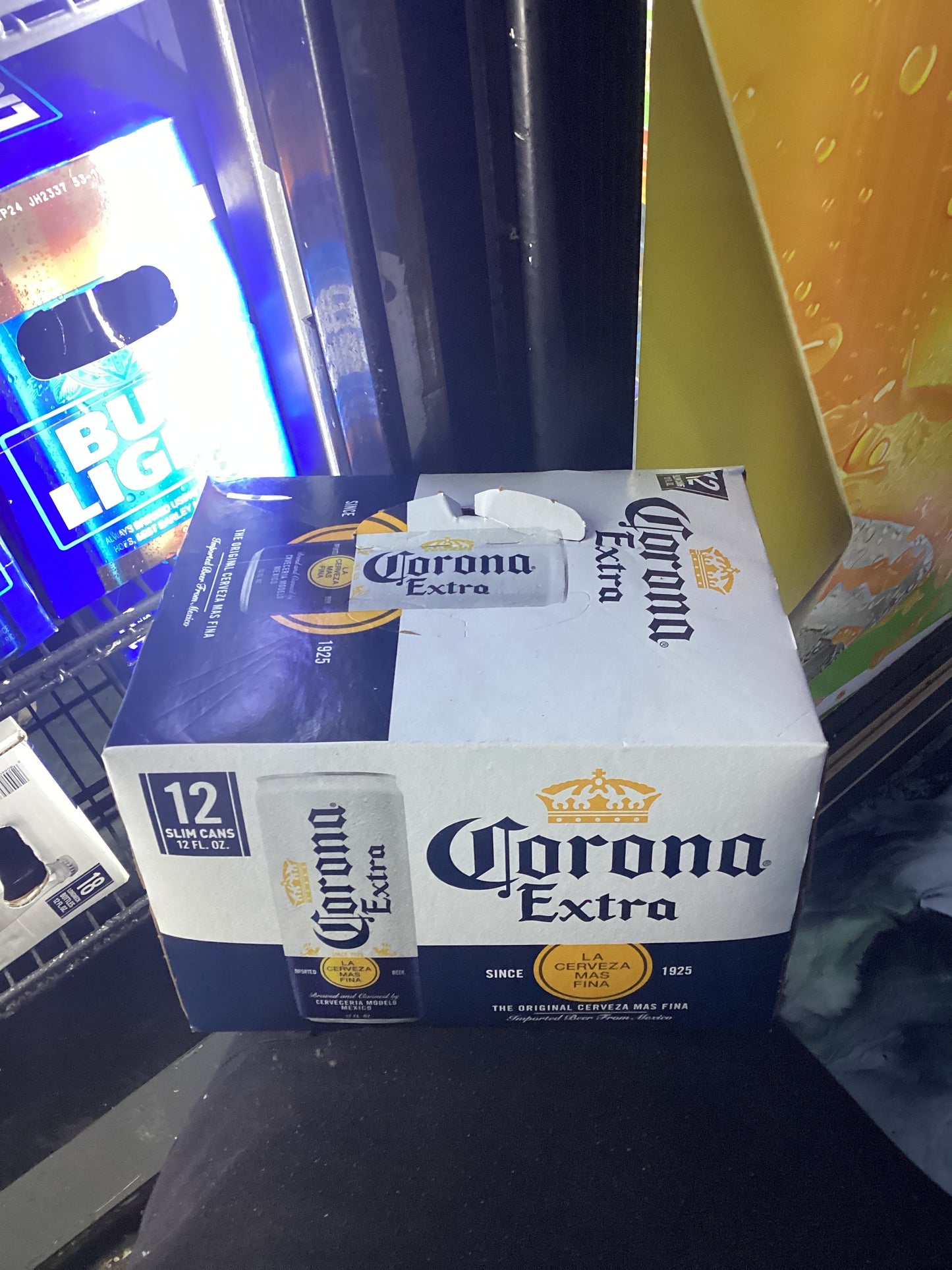 Corona extra 12 pack slim cans 12oz