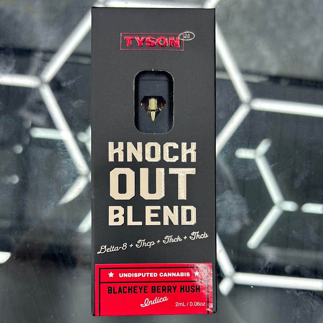 Tyson knockout, blend black eyed, berry, hush, Indica