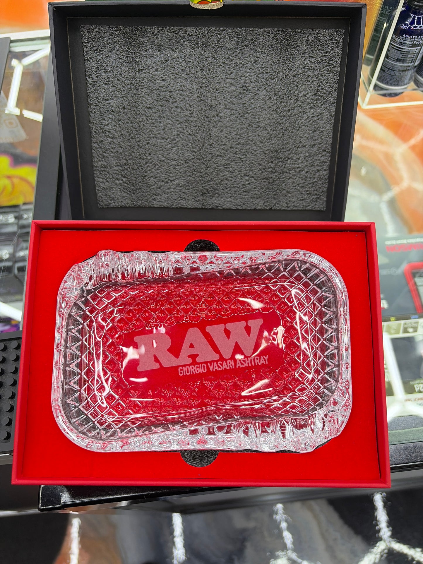 RAW GIORGIO VASARI GLASS ASHTRAY