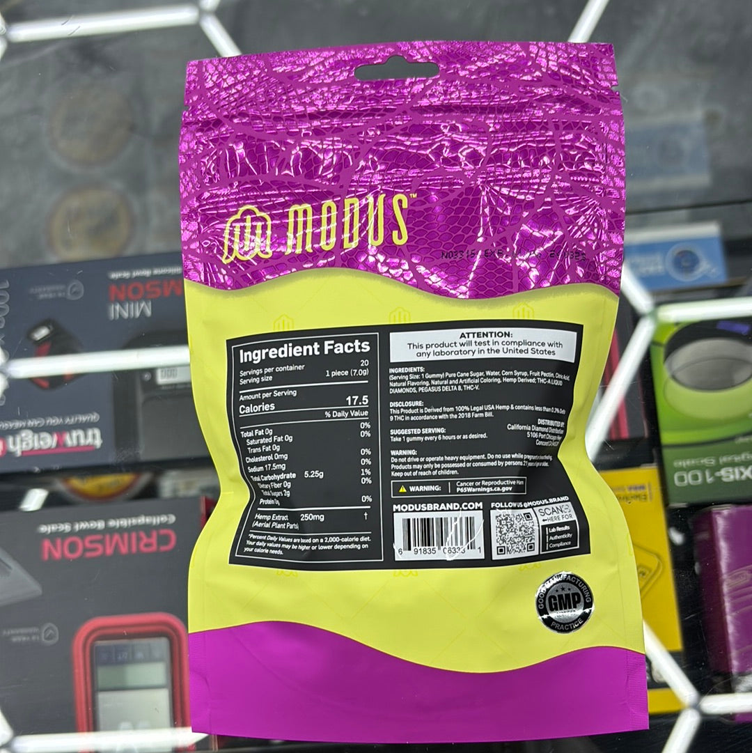 Modus presidential blend Caribbean punch hybrid 5000 MG 20 CT gummy‘s 