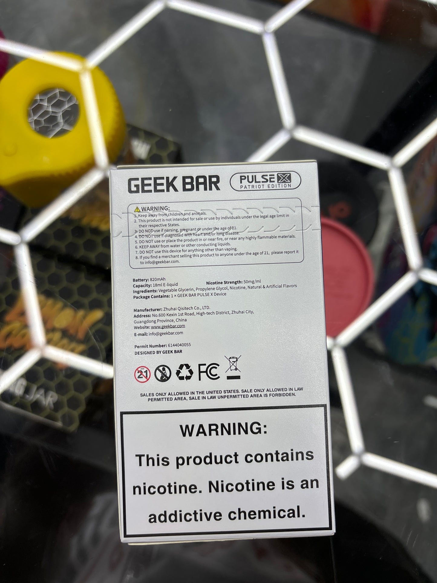 Geek bar pulse x Miami mint