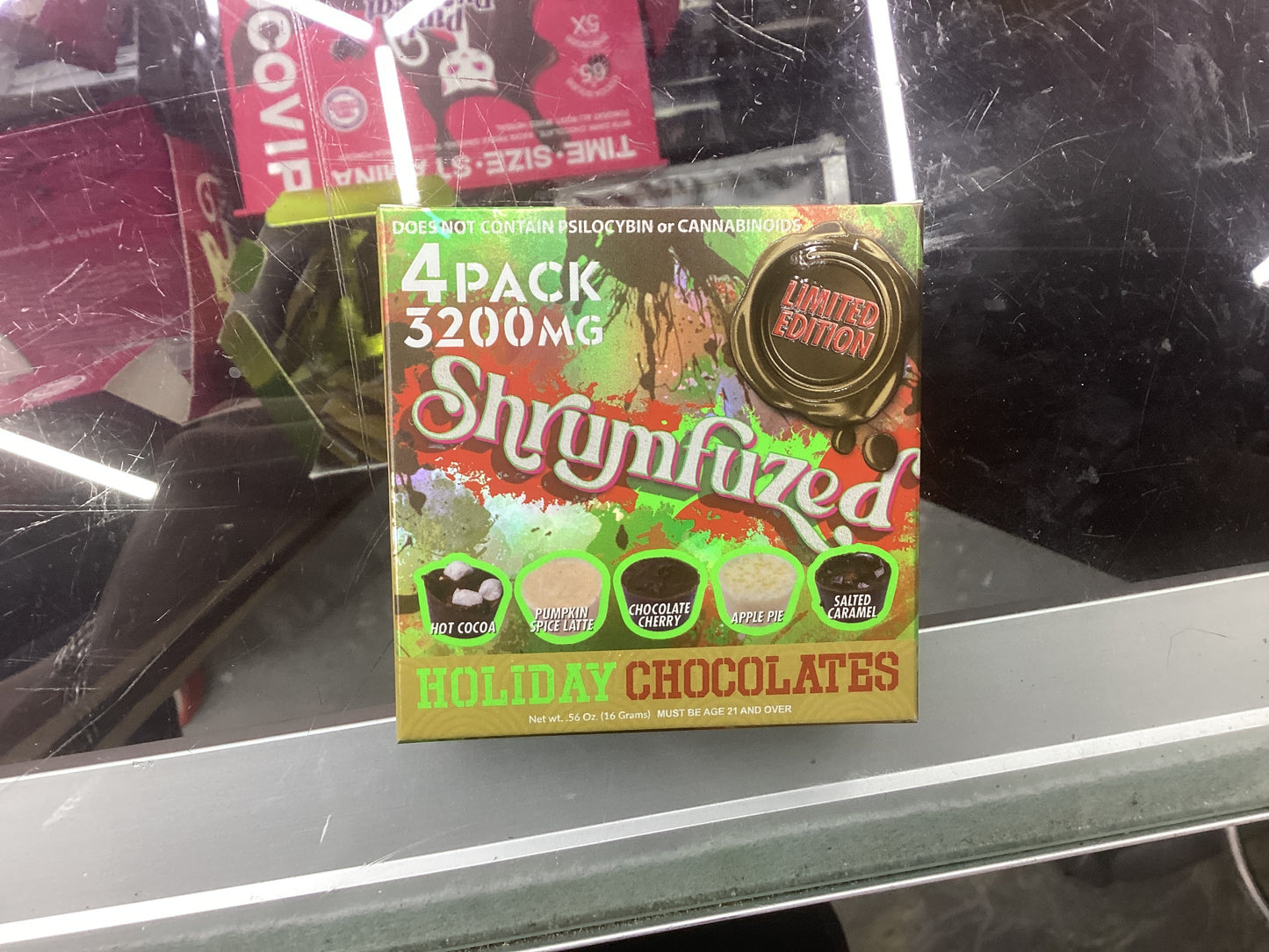 Shrumfuzed 4pack holiday chocolate shroom gummies