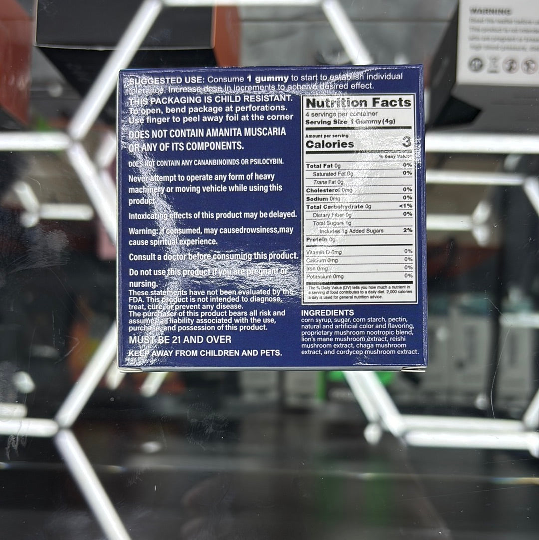 Shrumfuzed 4pack blue lemonade shroom gummies