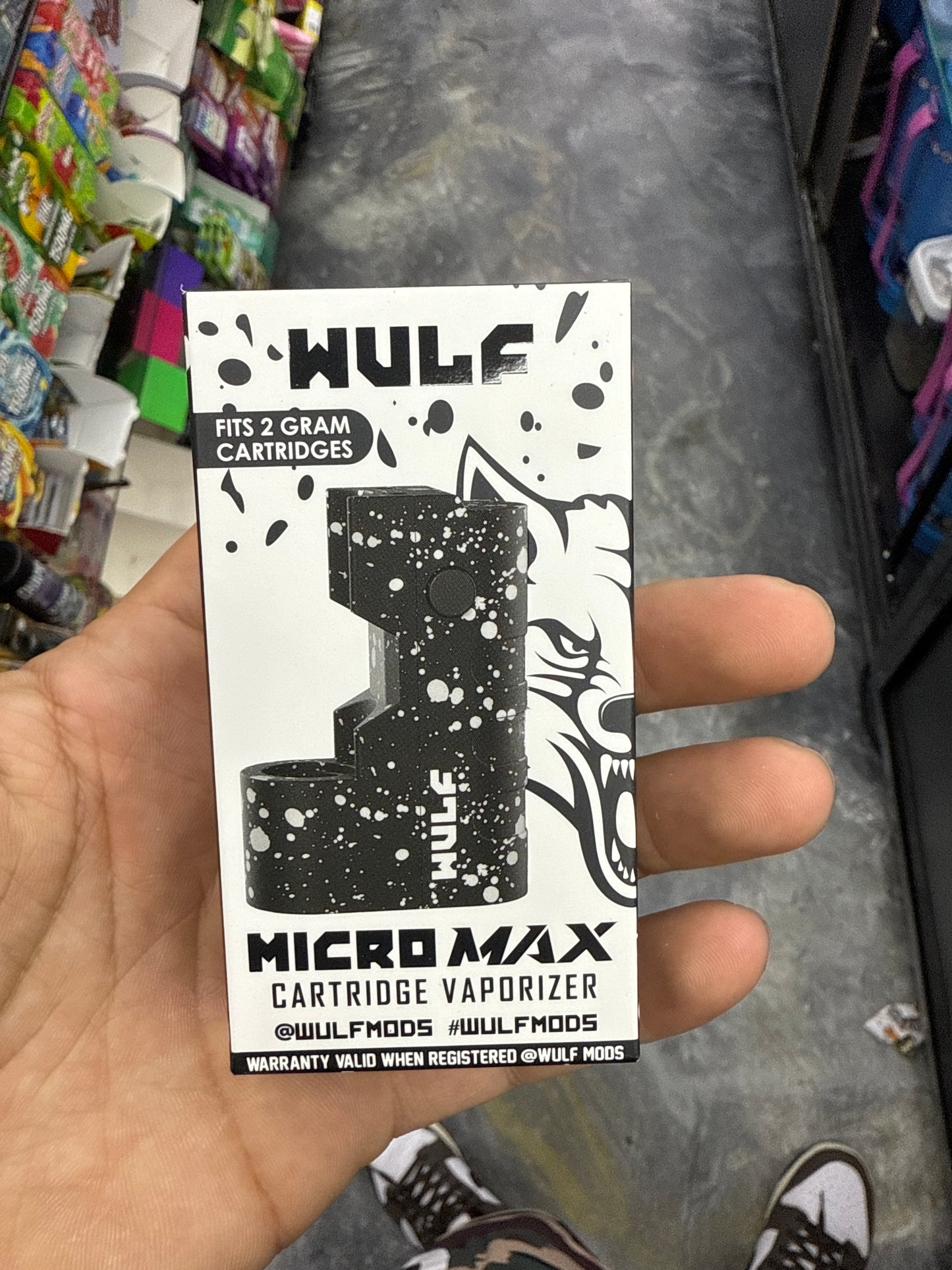 Wulf micro wax cartridge, vaporizer battery