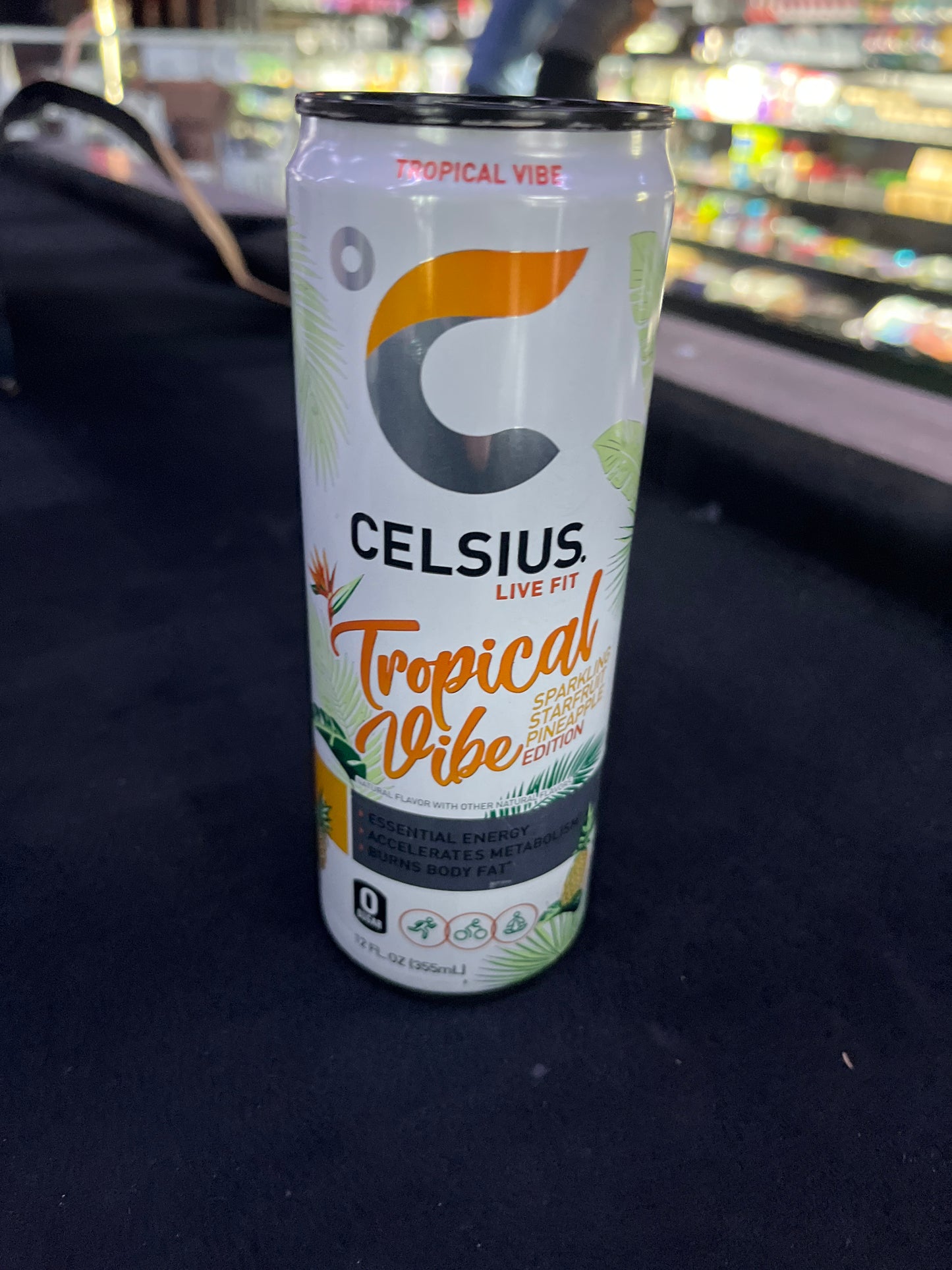 Celsius live fit tropical vibe sparkling starfruit pineapple edition 12floz