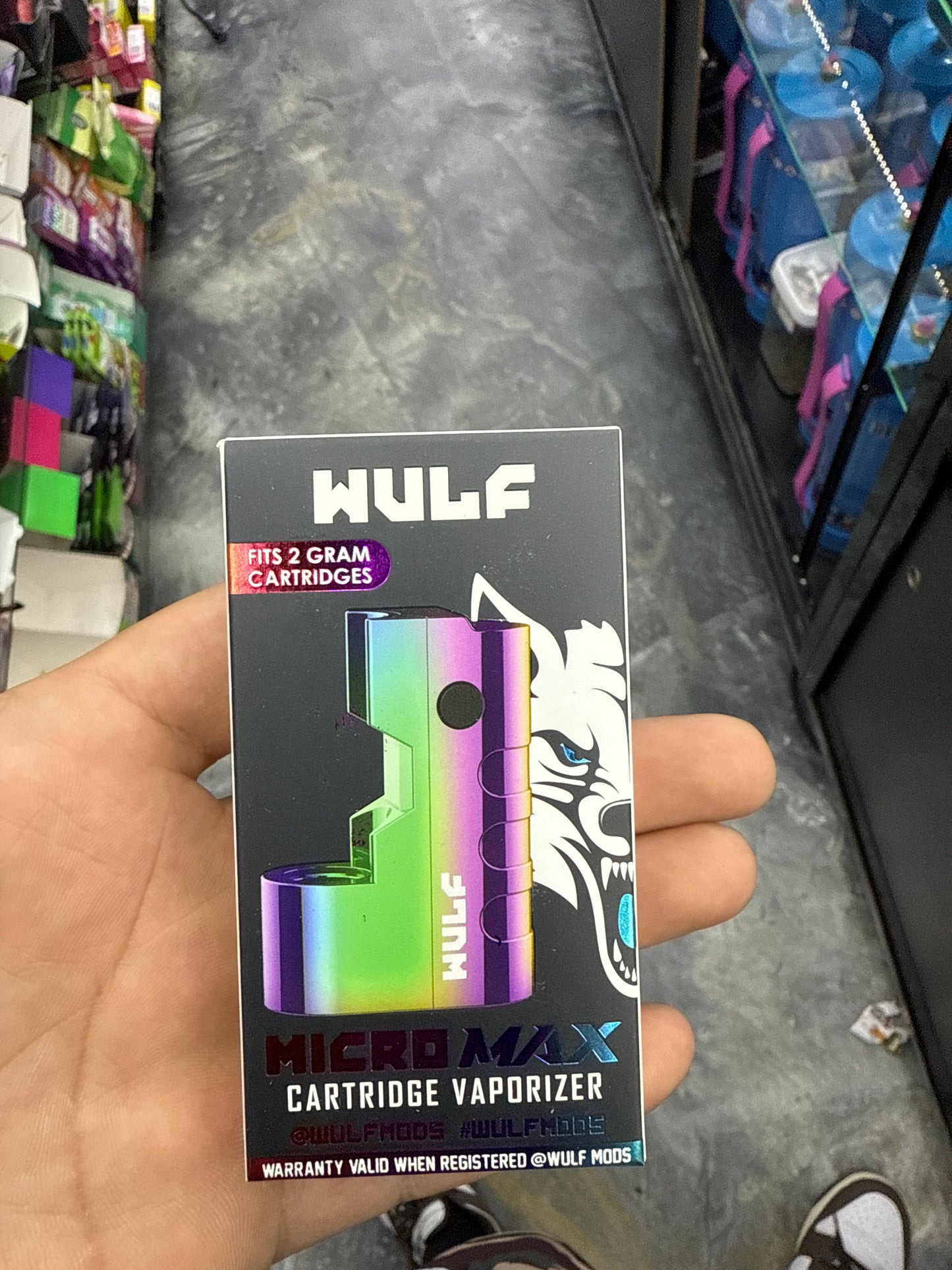 Wulf micro wax cartridge, vaporizer battery