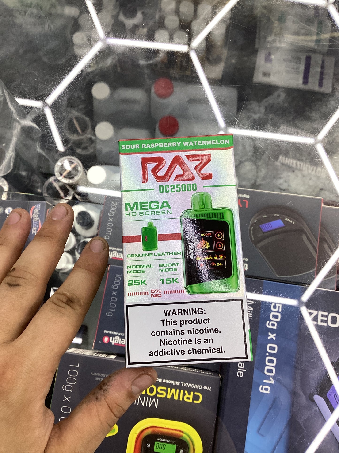 Raz dc25000 ltx 25k puffs sour raspberry watermelon