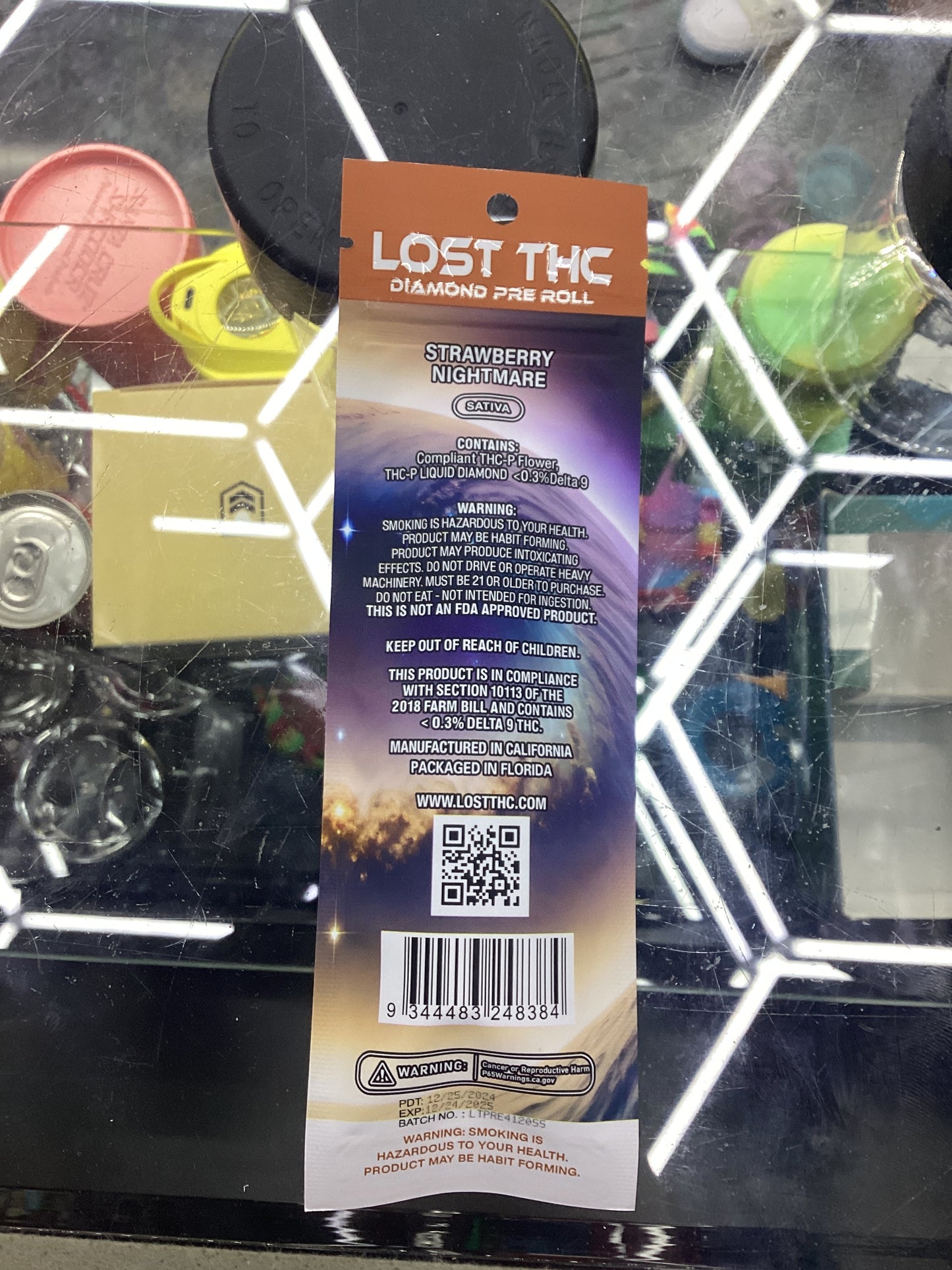 Lost thc-p pre-rolls, thcp liquid diamonds strawberry nightmare sativa
