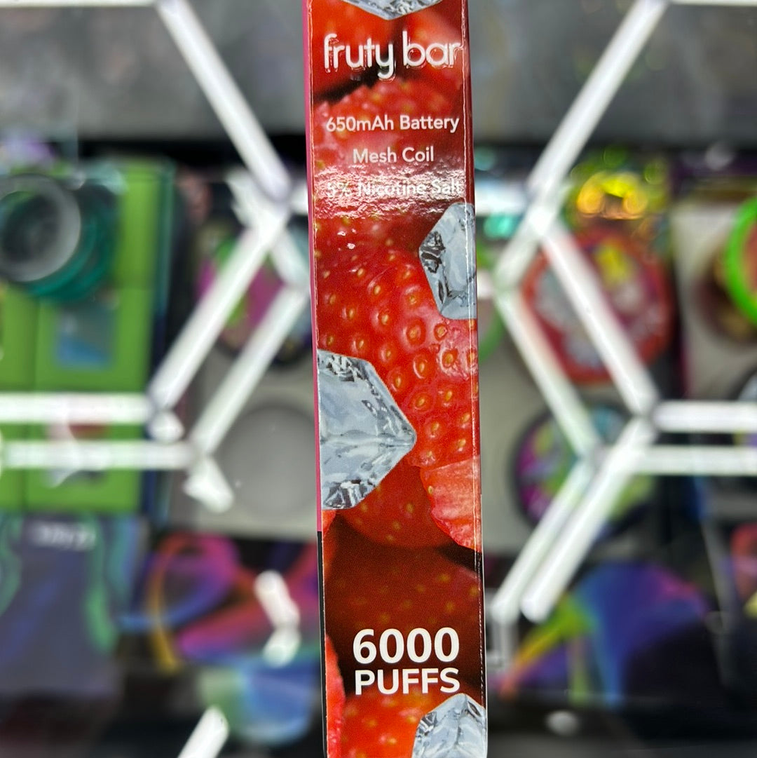 Fruty bar, 6000 puffs strawberry ice