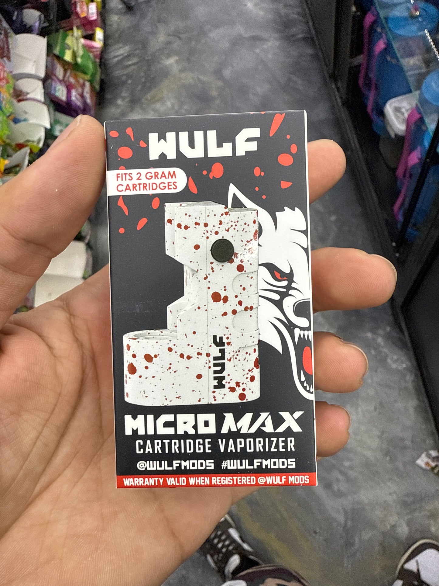 Wulf micro wax cartridge, vaporizer battery
