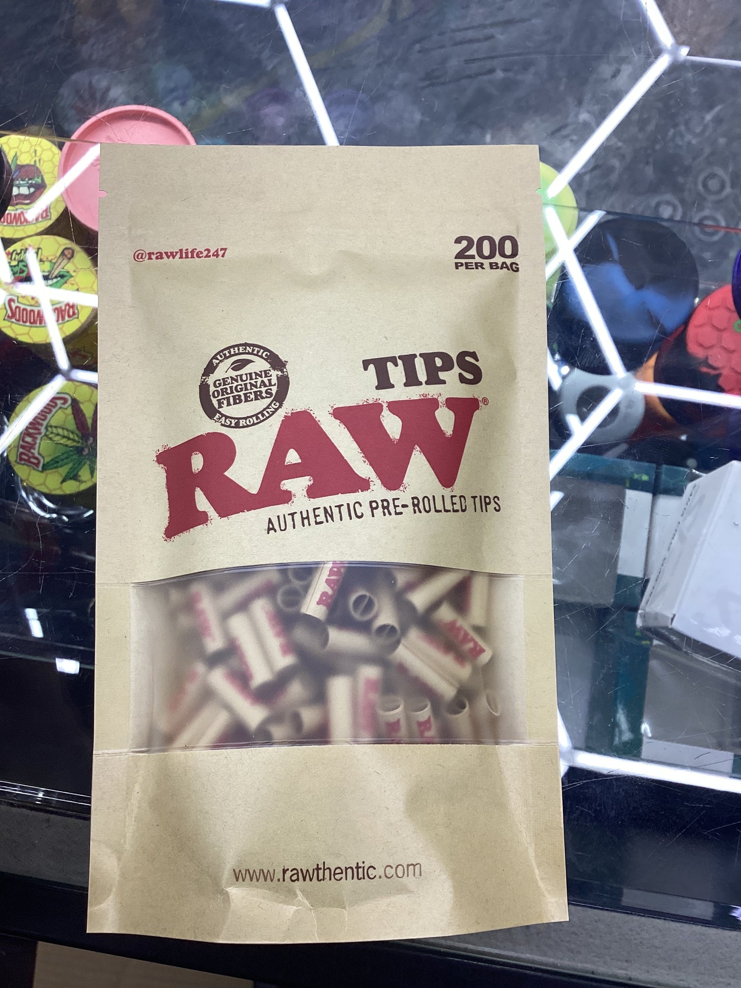 Raw pre rolled tips-200bag