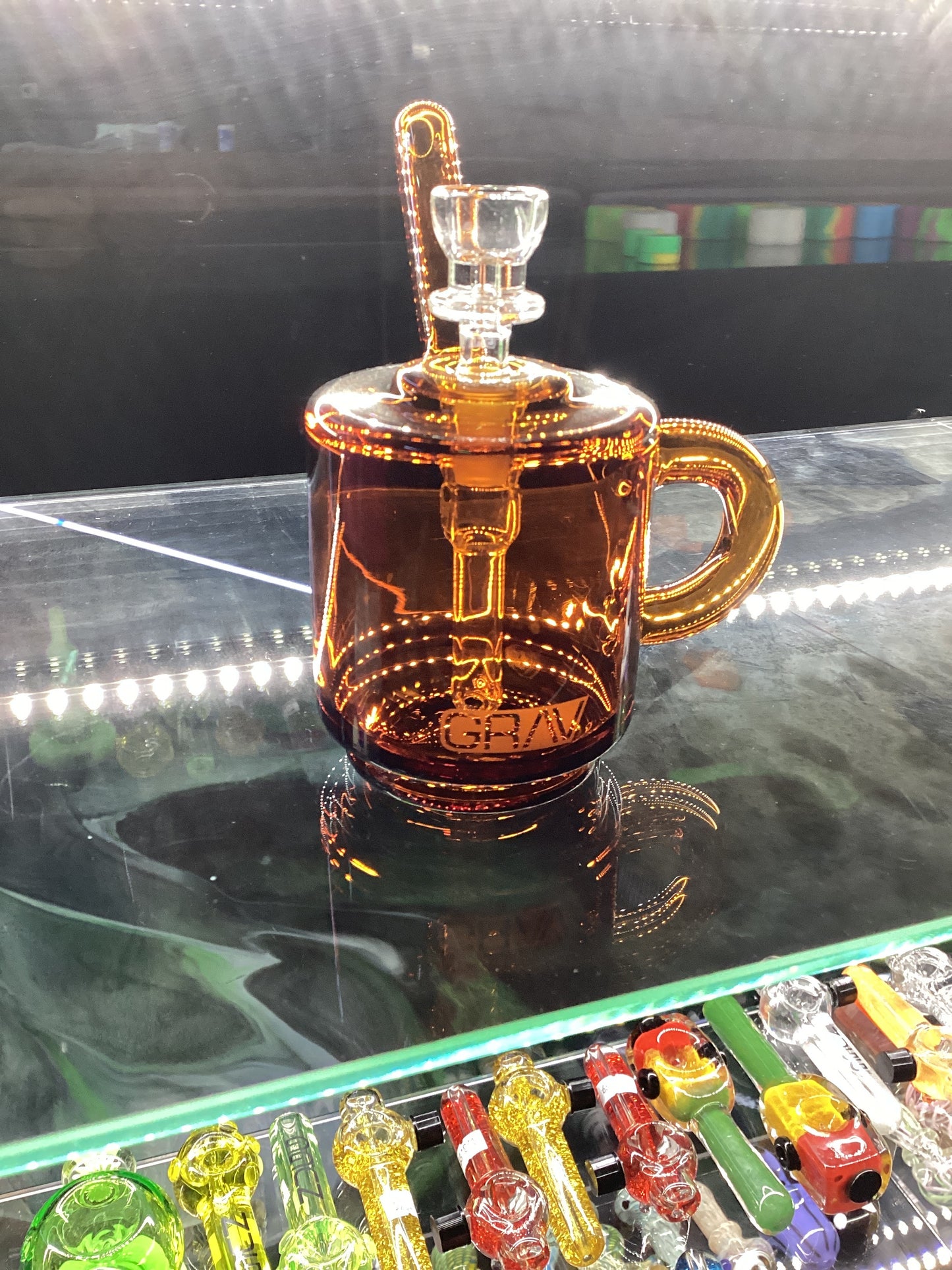 Grav coffee mug amber