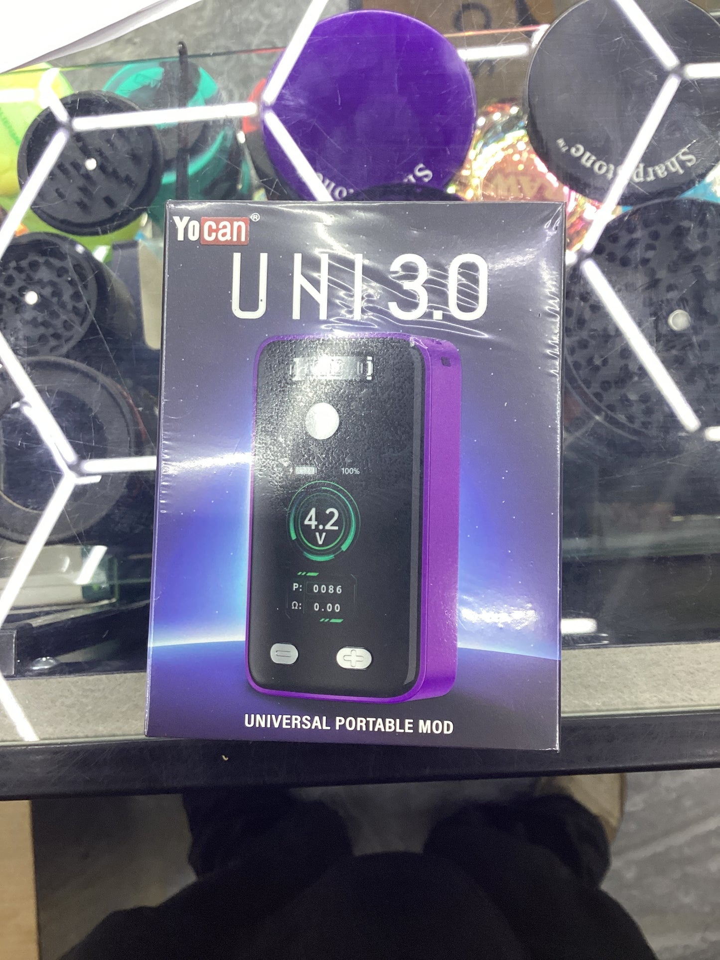 Yocan uni pro 3.0 box mod vaporizer battery - violet