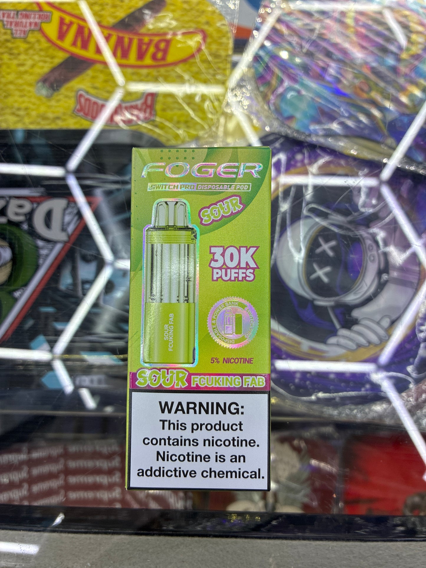 Fogger switch pro disposable pod 30k puffs sour fcuking fab