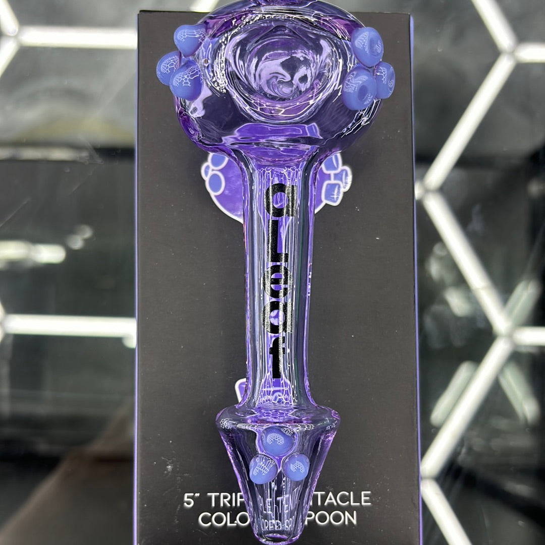 Aleaf five triple tentacle colored spoon